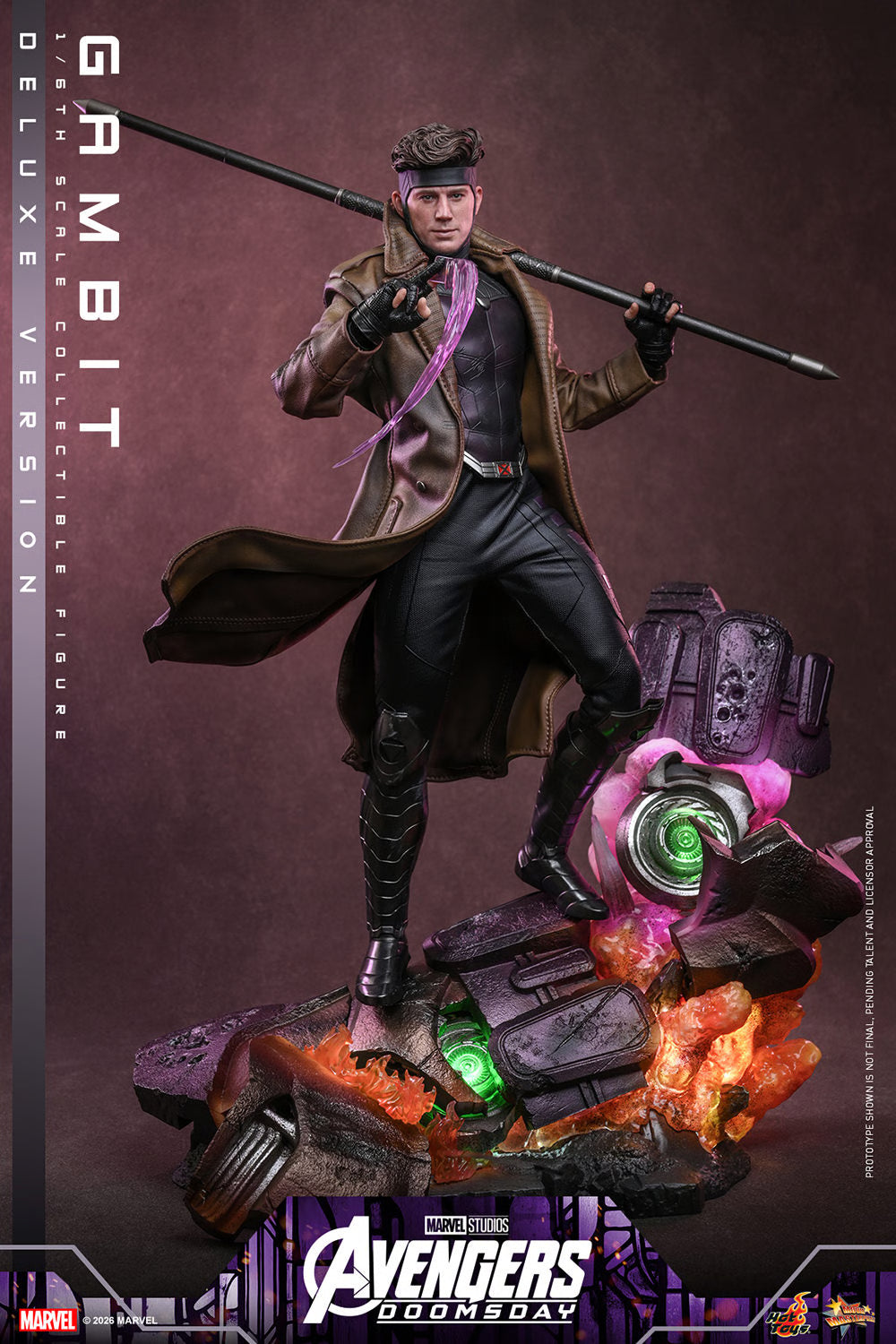 Hot Toys 1/6th Scale Gambit Collectible Figure (Deluxe Version) - Avengers: Doomsday