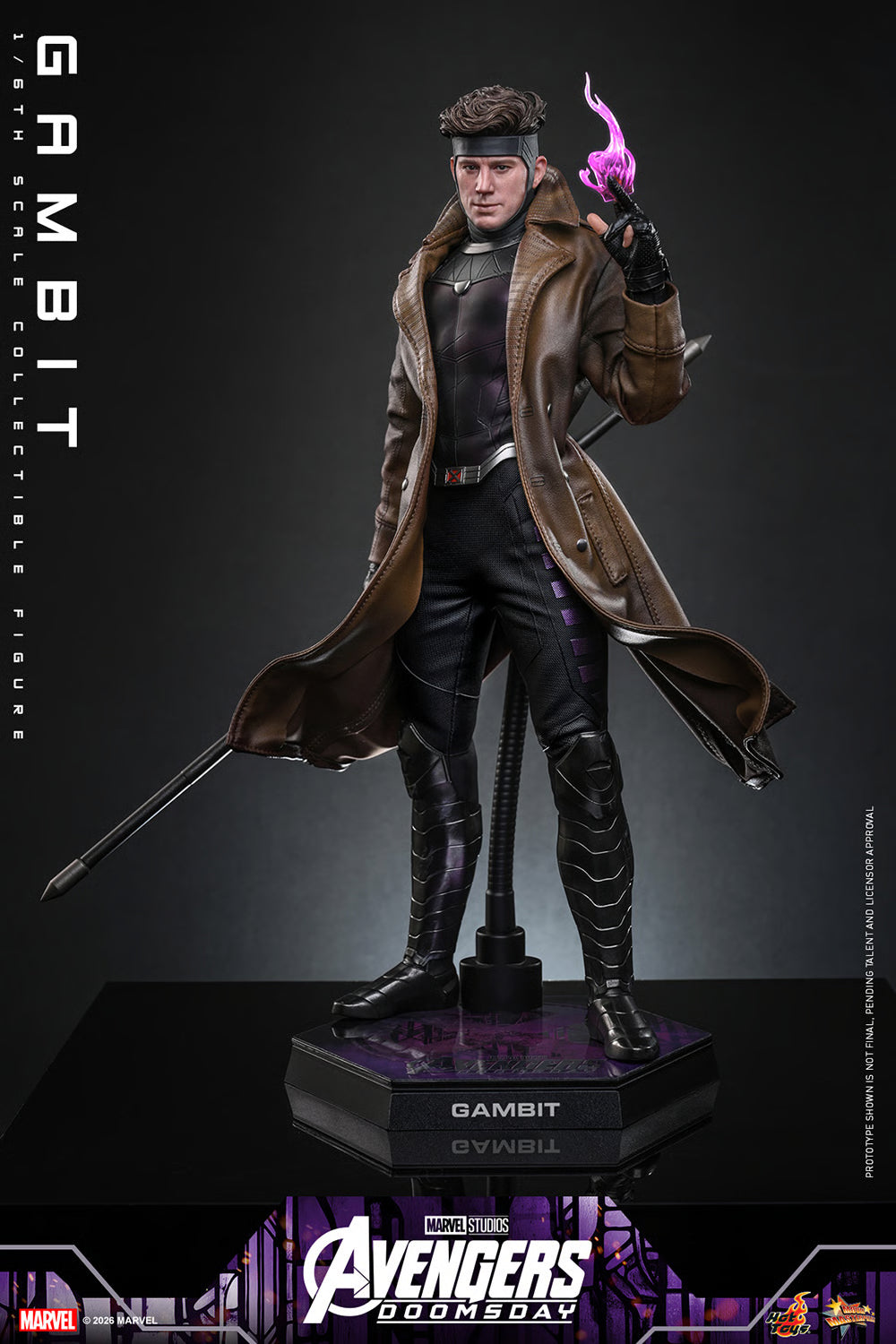 Hot Toys 1/6th Scale Gambit Collectible Figure – Avengers: Doomsday