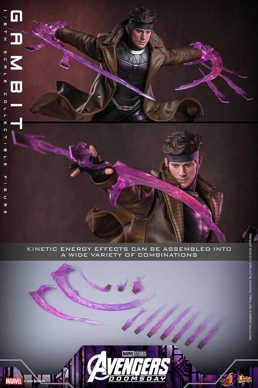 Hot Toys 1/6th Scale Gambit Collectible Figure – Avengers: Doomsday