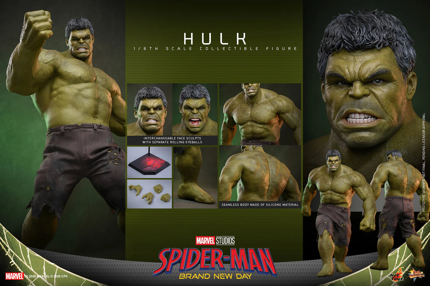 Hulk Sixth Scale Collectible Figure by Hot Toys