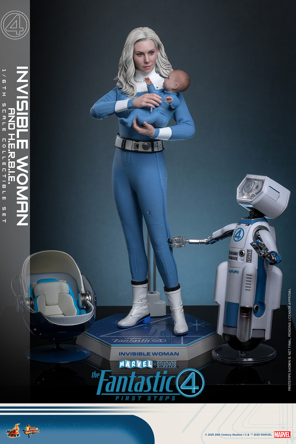 Invisible Woman and H.E.R.B.I.E. 1/6 Scale Figure