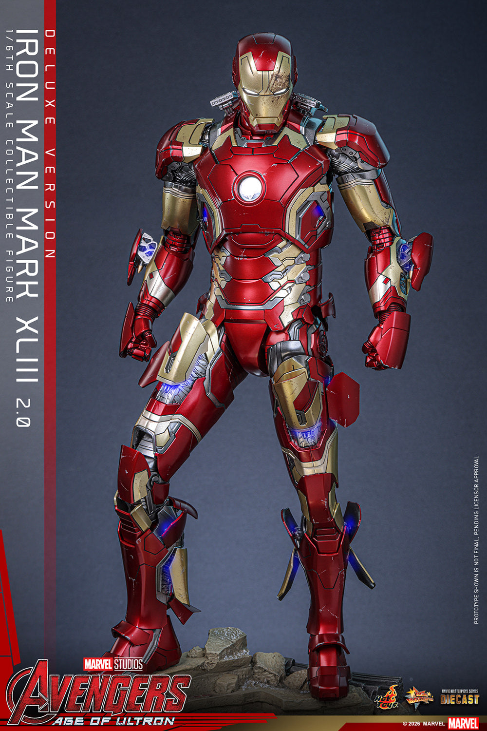 Iron Man Mark XLIII (2.0) (Deluxe Version) Sixth Scale Figure - Hot Toys