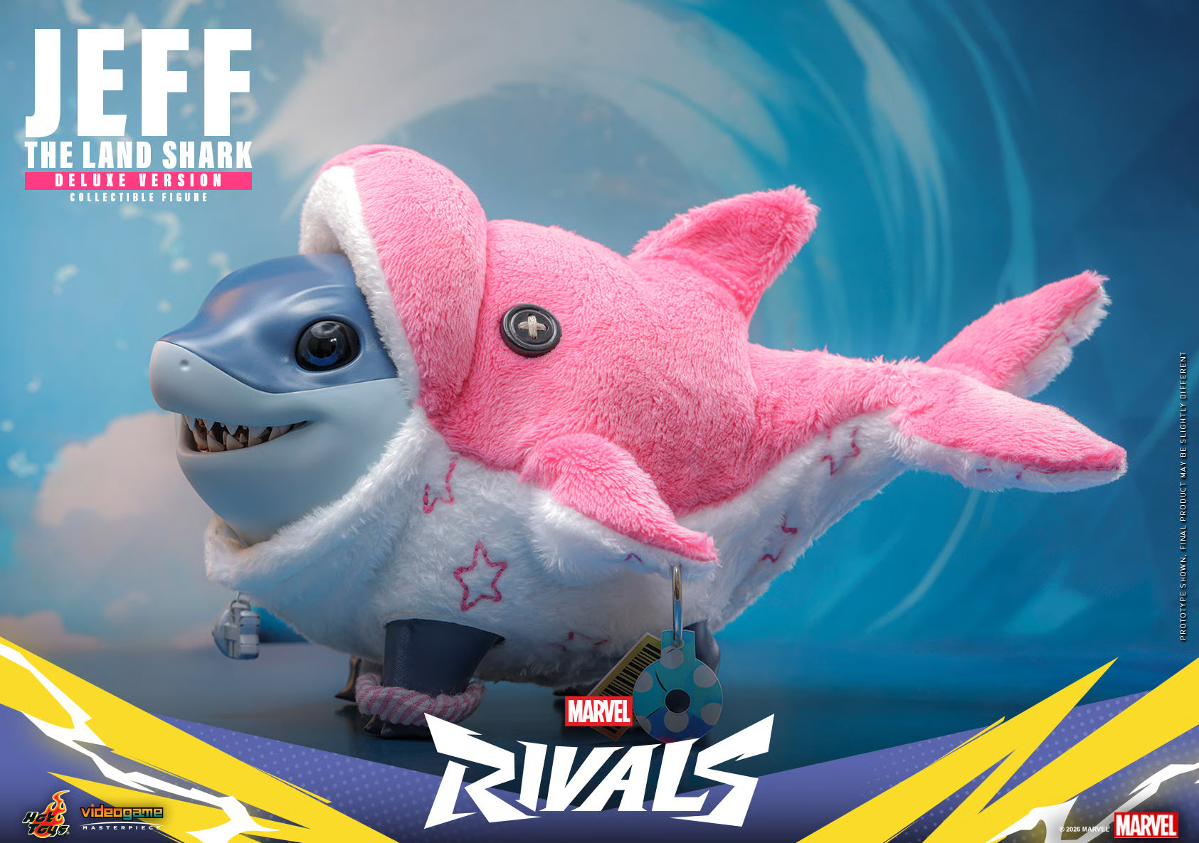Jeff the Land Shark – close-up kepala dengan lidah menjulur