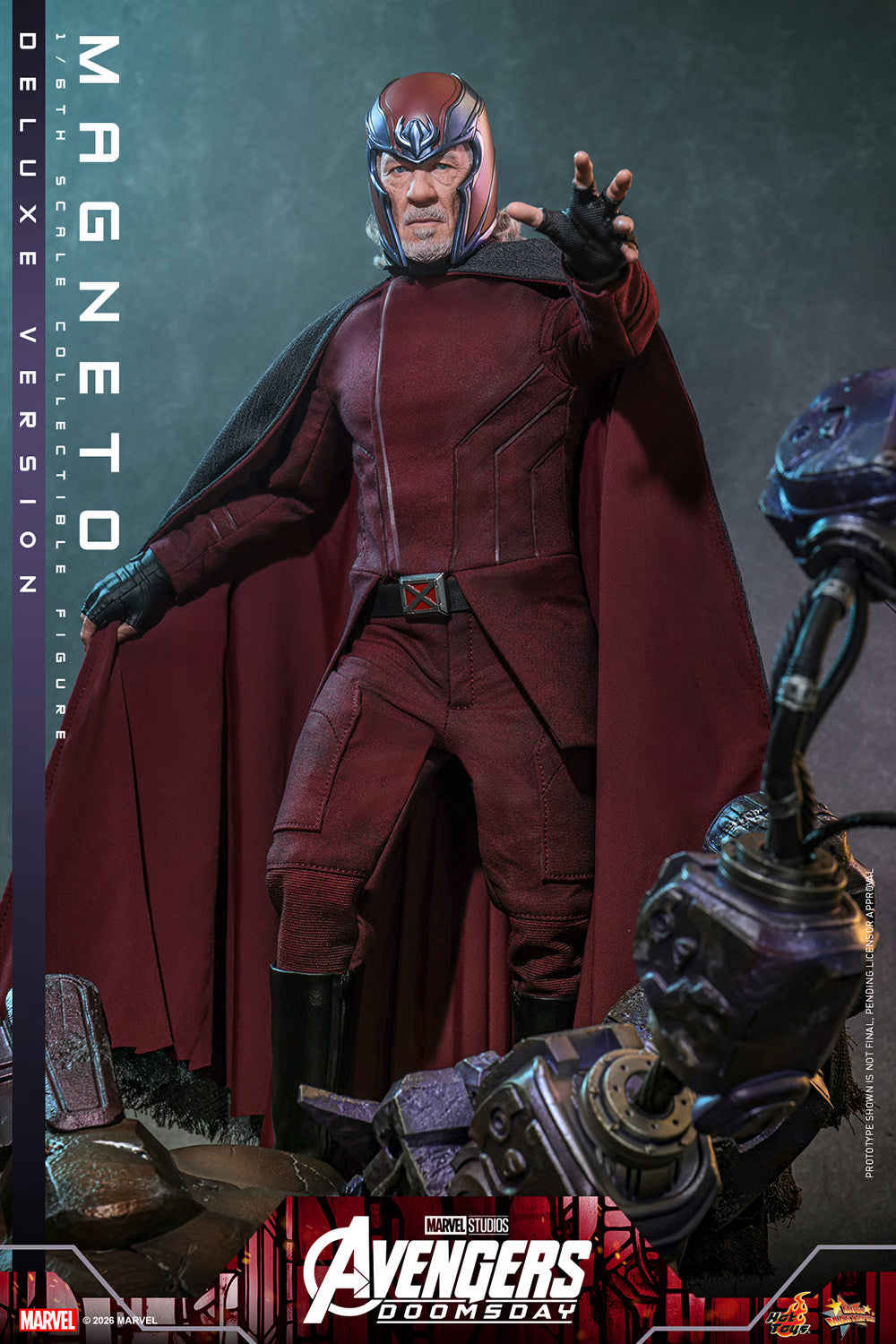 Hot Toys Magneto Deluxe 1:6 Scale Collectible Figure — Avengers: Doomsday