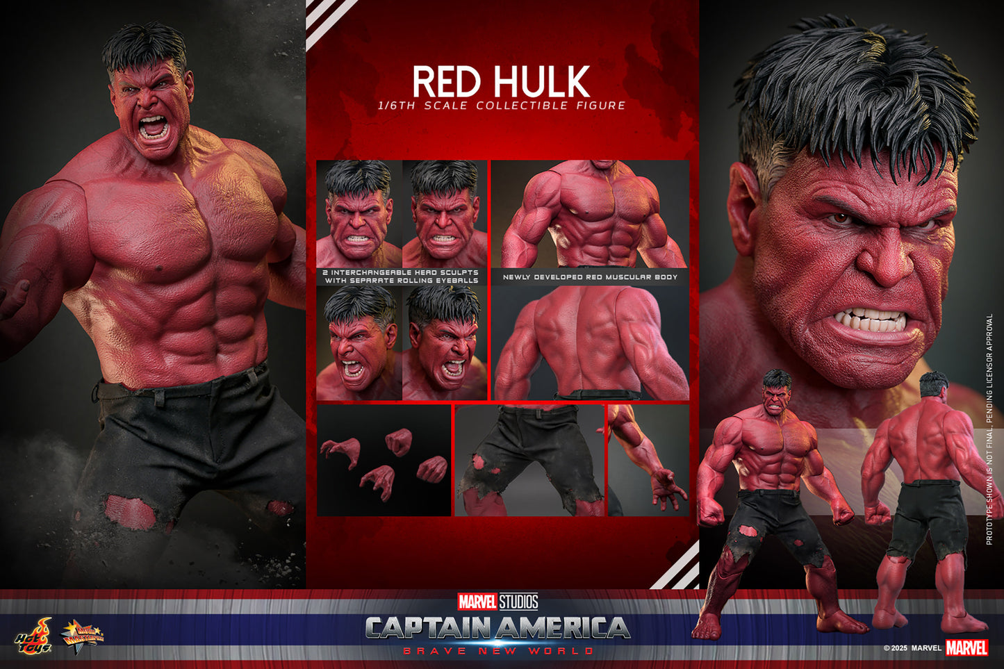 Red Hulk Sixth Scale Figure