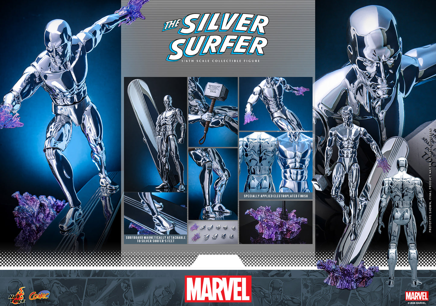 Silver Surfer Sixth Scale Figure by Hot Toys