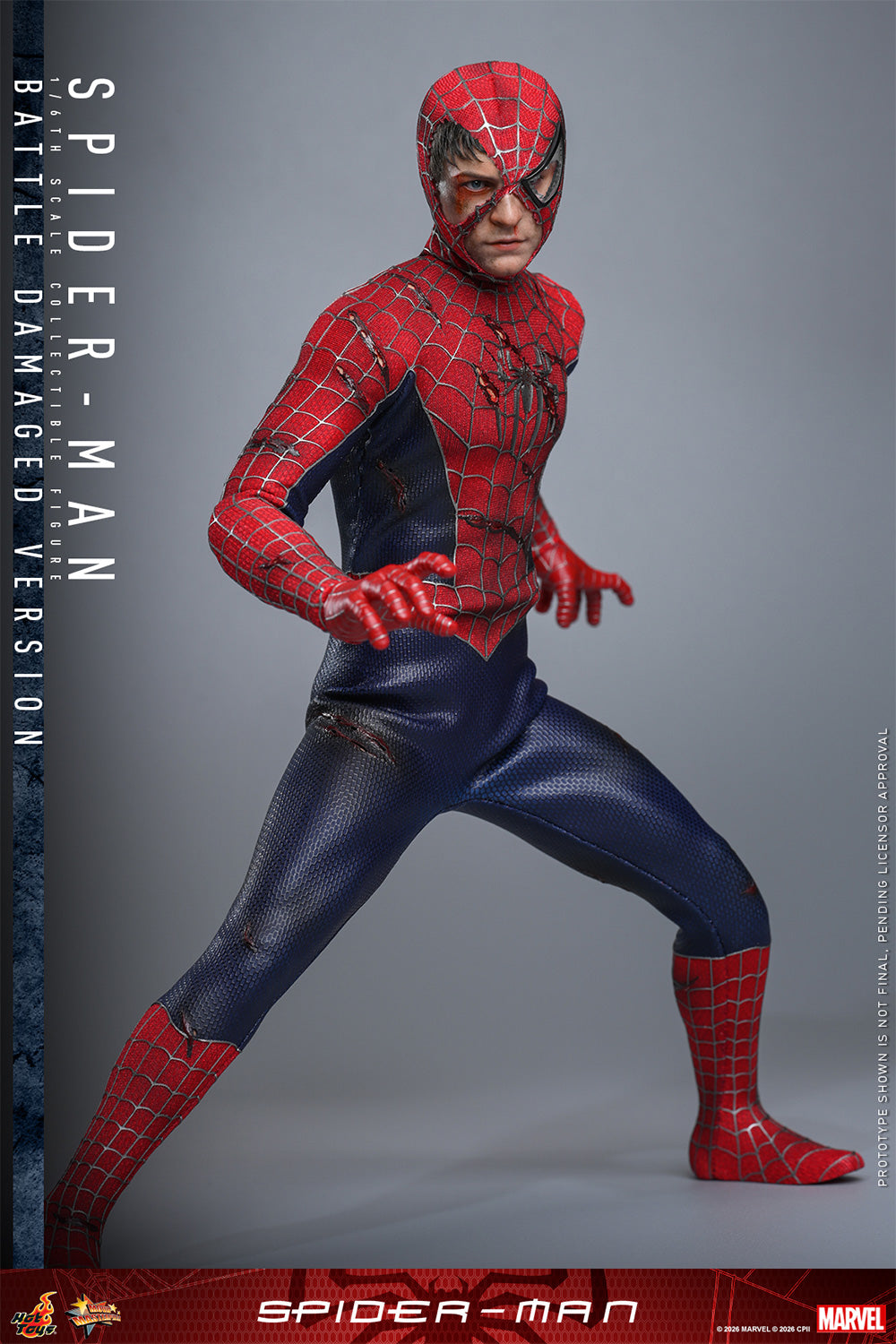 Spider-Man (Battle Damaged Version) – 1/6 Scale Figure by Hot Toys