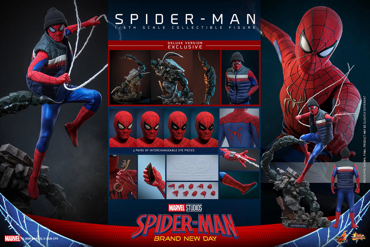Spider-Man: Brand New Day Deluxe Sixth Scale Collectible Figure by Hot Toys