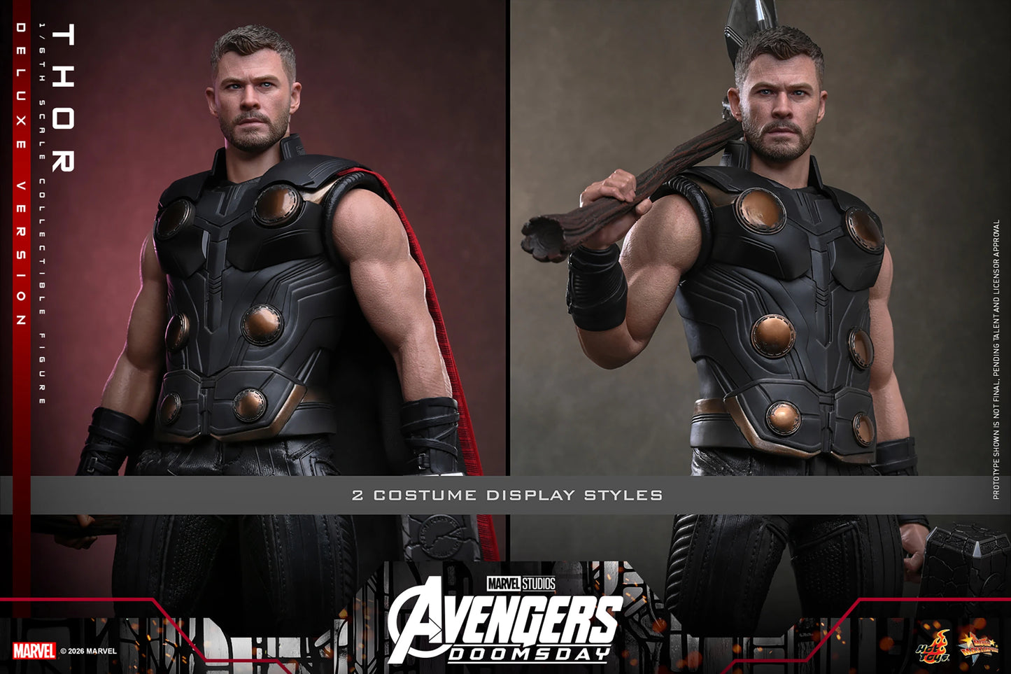 Thor (Deluxe Version) Collectible Sixth Scale Figure - Avengers: Doomsday