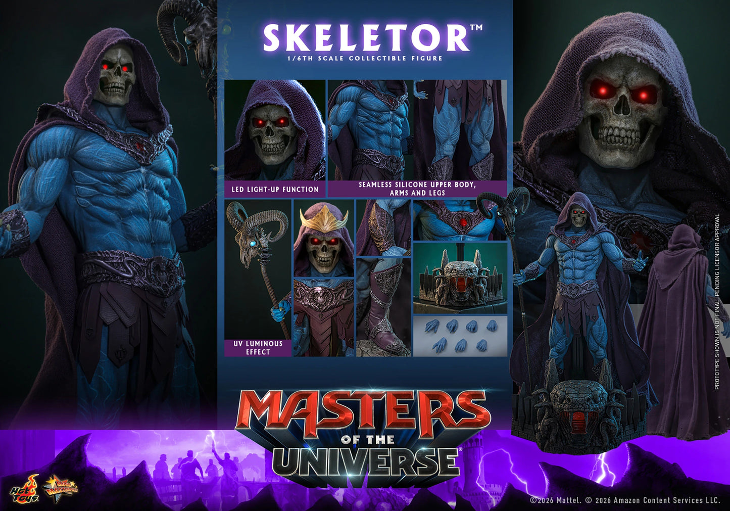 Skeletor Sixth Scale Collectible Figure – Hot Toys | Masters of the Universe Movie