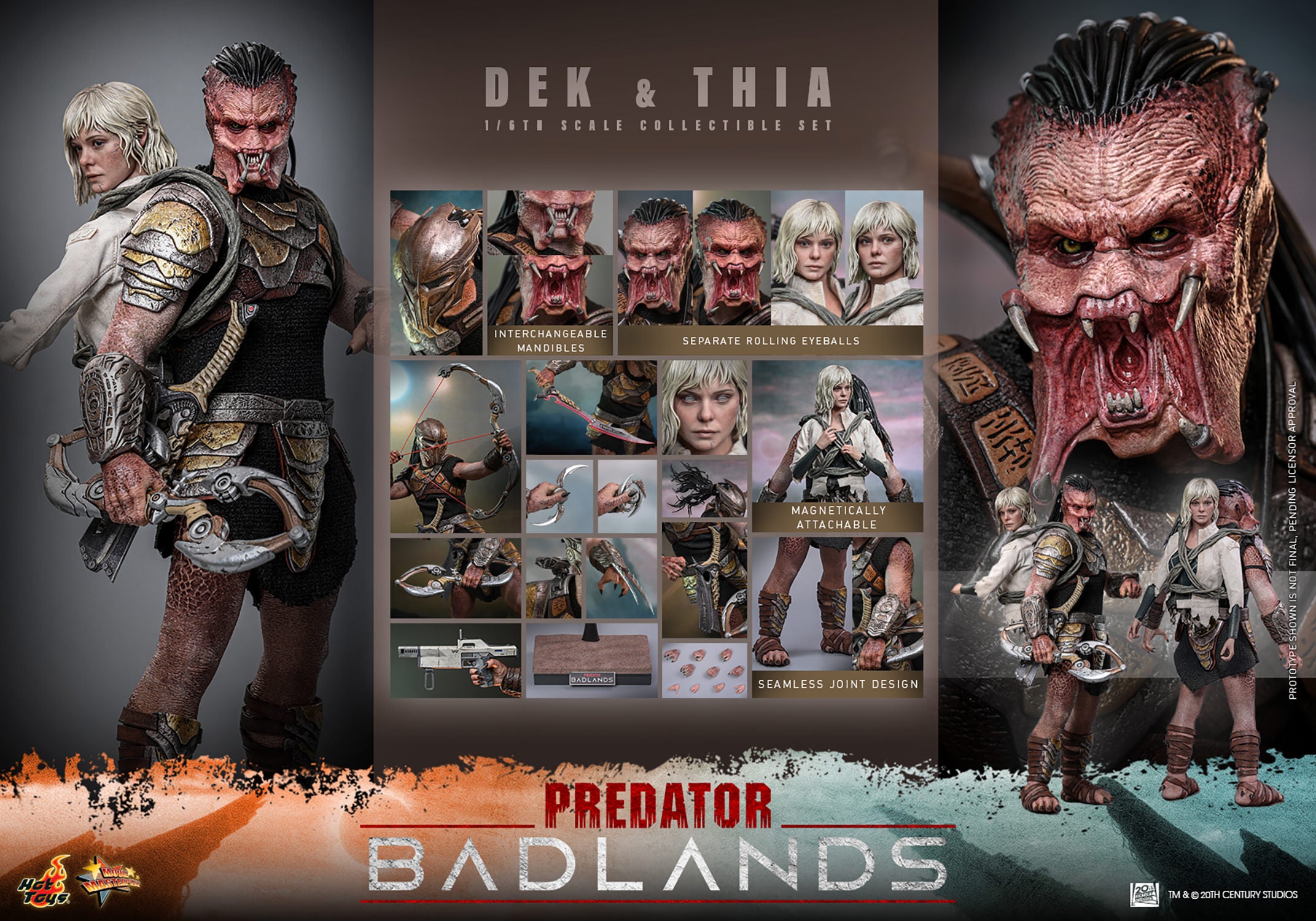 Predator: Badlands - Dek and Thia Sixth Scale Collectible Figure