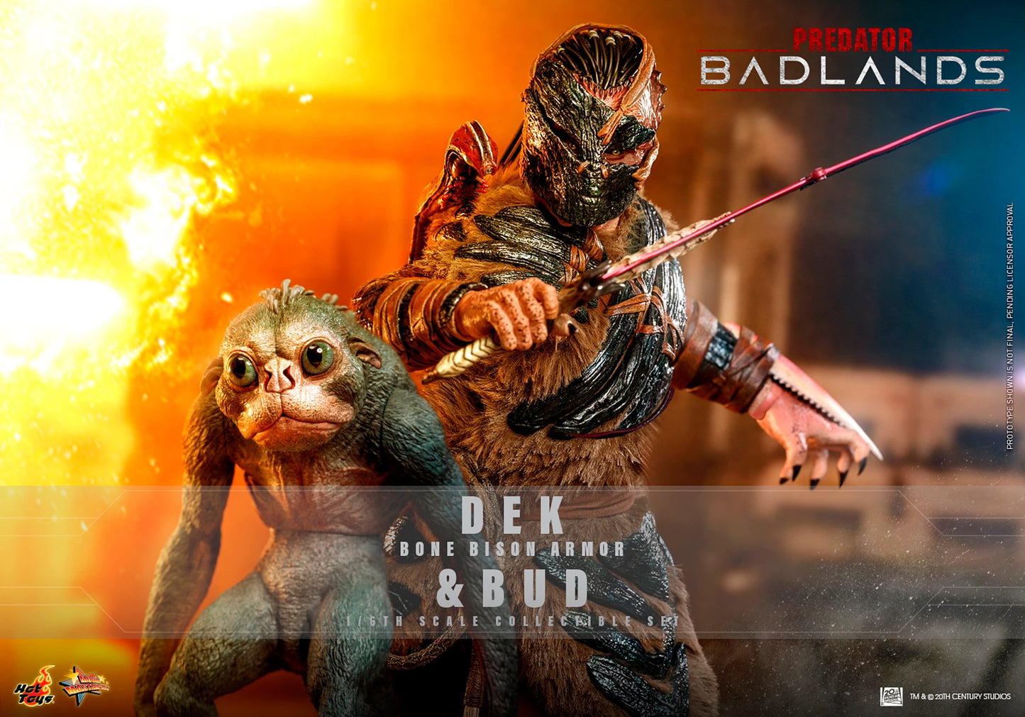 Predator: Badlands – Dek (Bone Bison Armor) and Bud Sixth Scale Collectible Figure Set