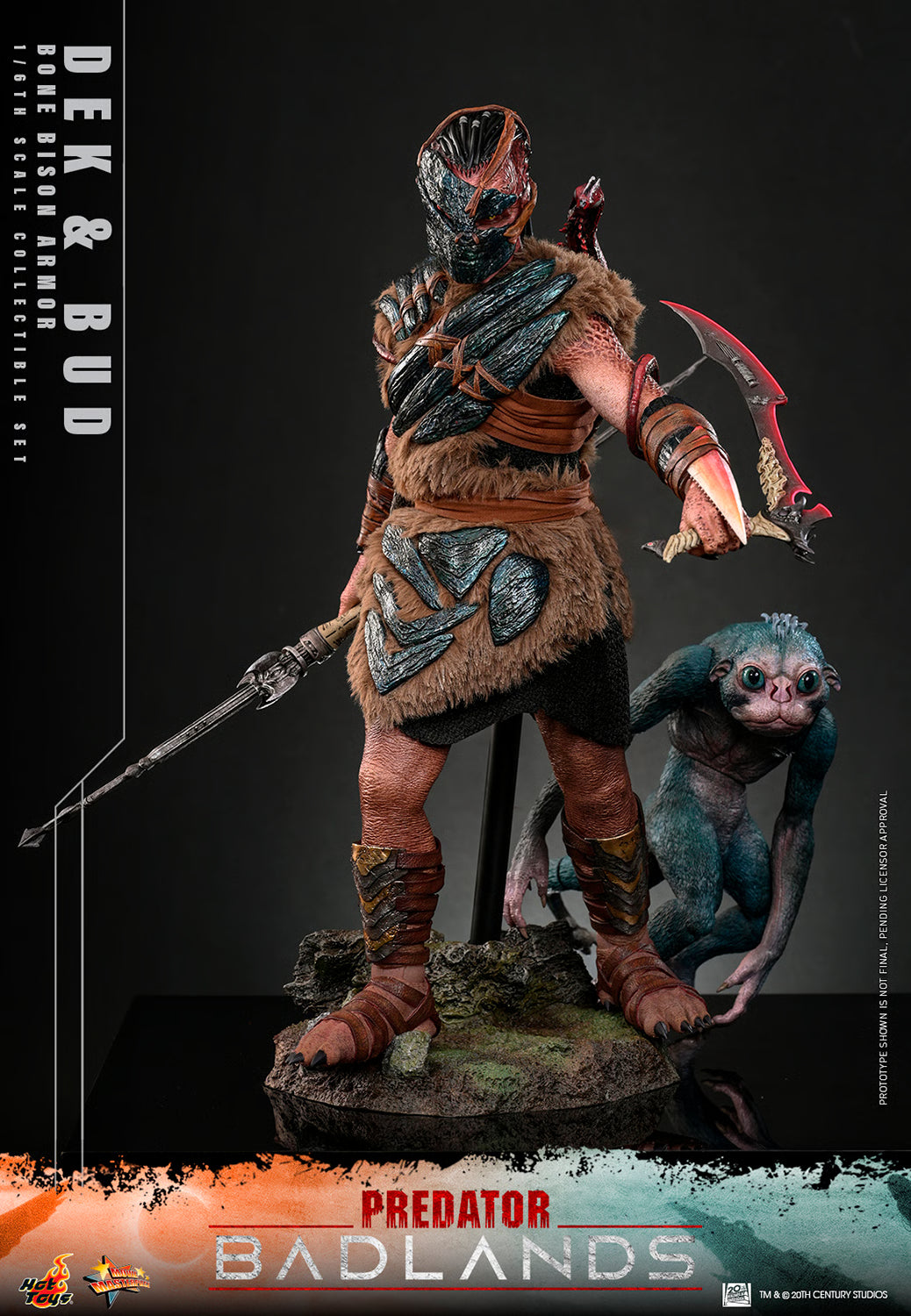 Predator: Badlands – Dek (Bone Bison Armor) and Bud Sixth Scale Collectible Figure Set