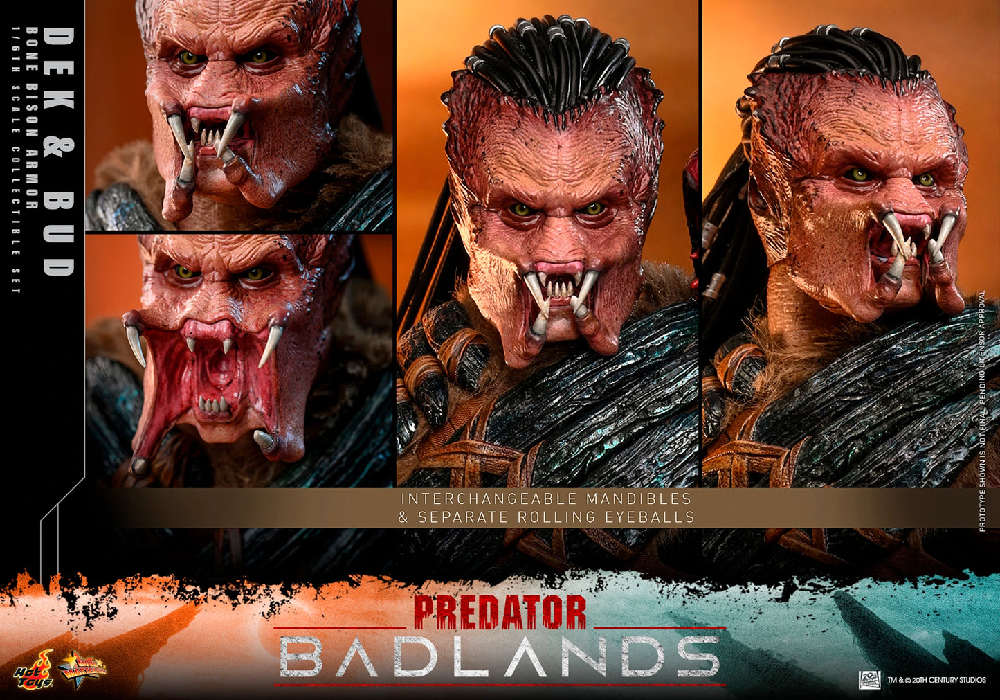 Predator: Badlands – Dek (Bone Bison Armor) and Bud Sixth Scale Collectible Figure Set
