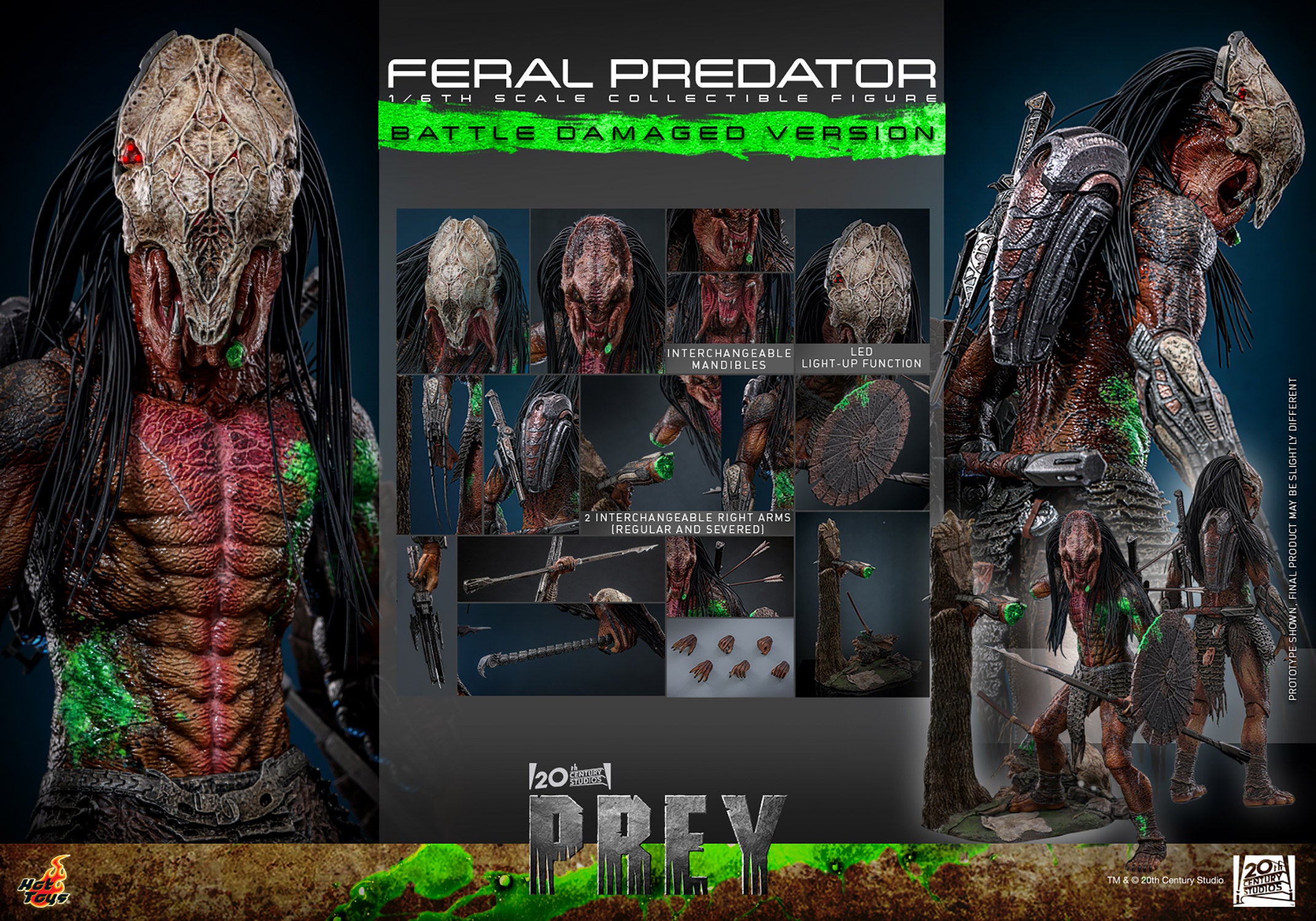 Feral Predator (Battle Damaged Version) Sixth Scale Figure – Alter