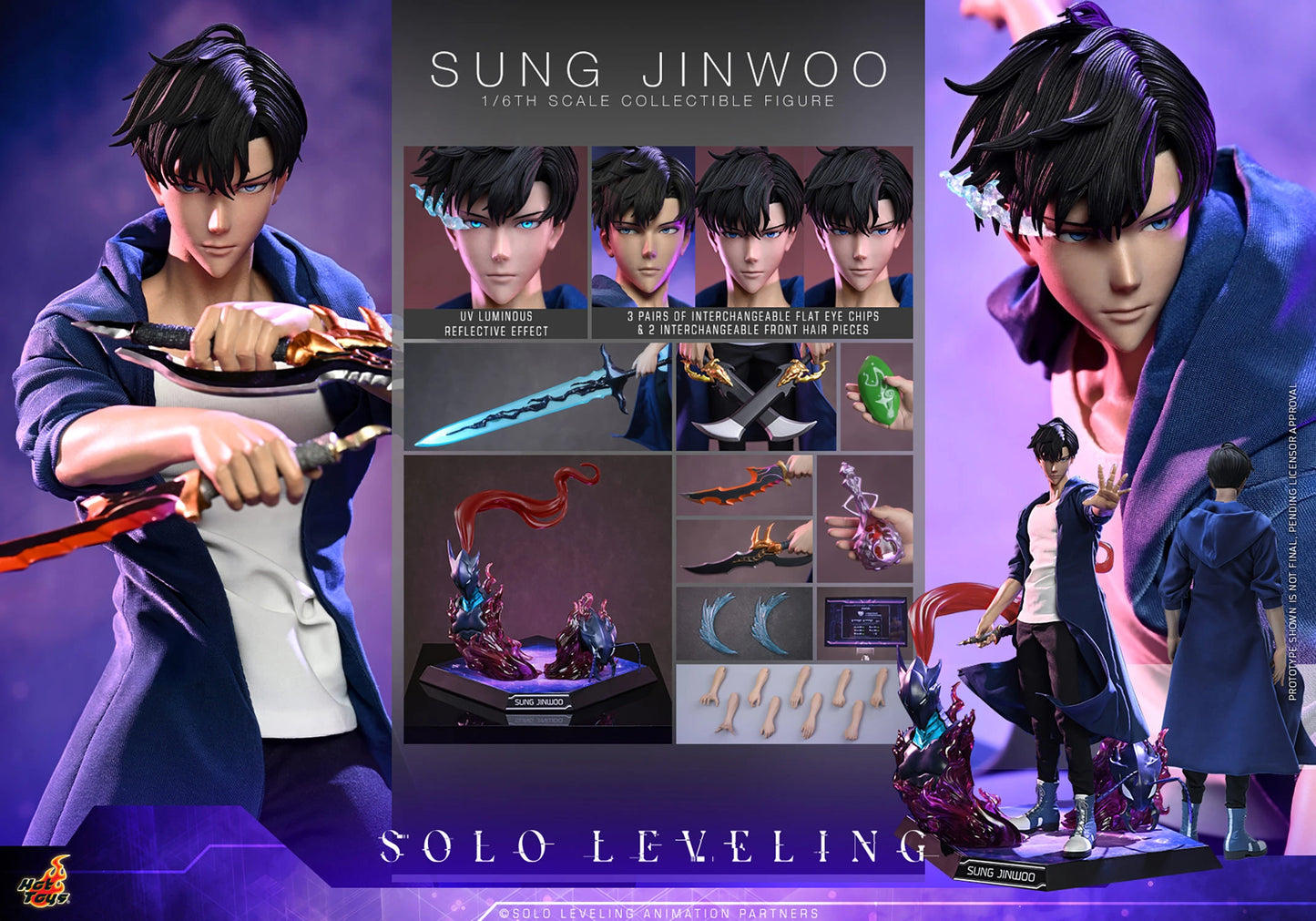 Sung Jinwoo Sixth Scale Collectible Figure by Hot Toys – Solo Leveling
