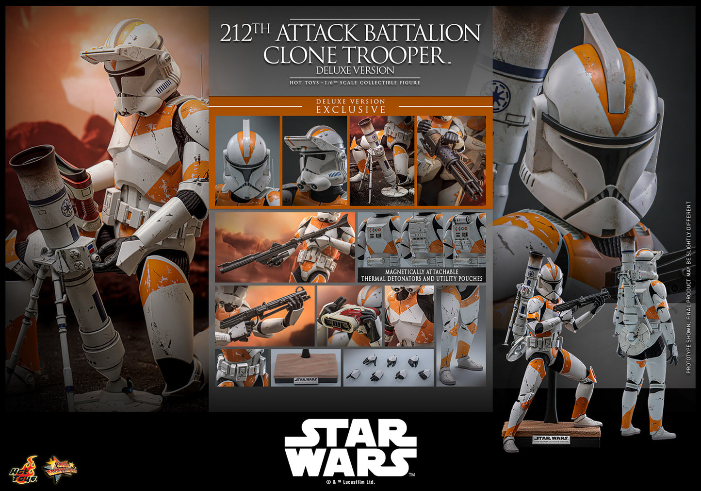 212th Attack Battalion Clone Trooper™ Collectible Figure (Deluxe Version)