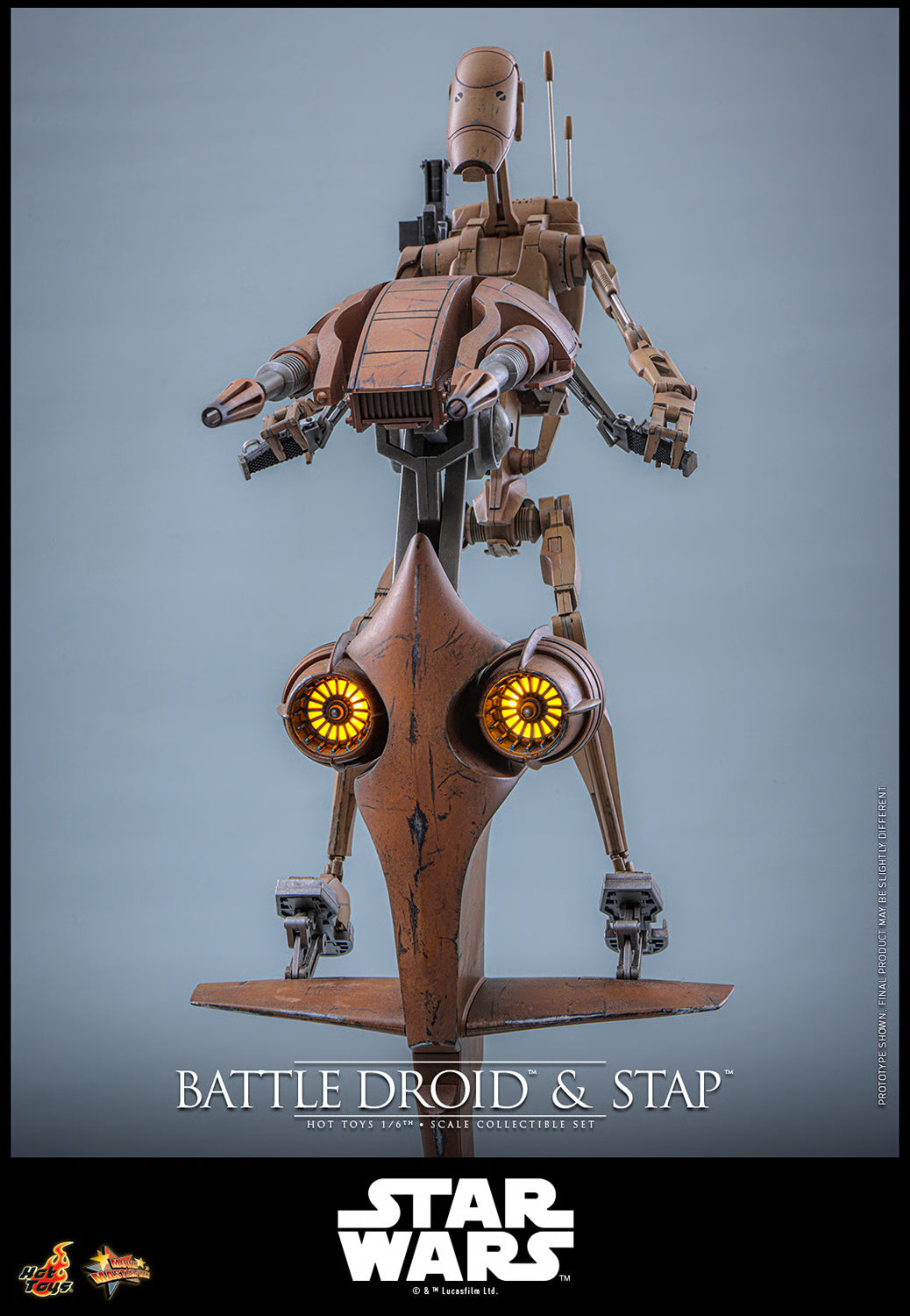 Hot Toys Battle Droid & STAP Sixth Scale Collectible Set | Star Wars: The Phantom Menace