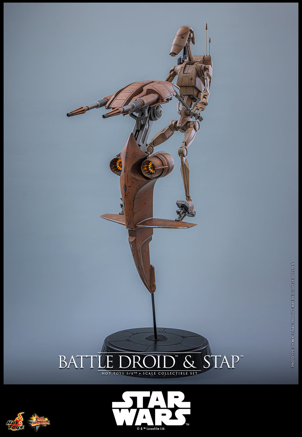 Hot Toys Battle Droid & STAP Sixth Scale Collectible Set | Star Wars: The Phantom Menace