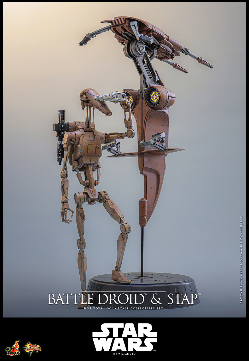 SF・ファンタジー・ホラー STAP AND BATTLE DROID Hot Toys Battle Droid & STAP Sixth Scale Collectible Set | Star