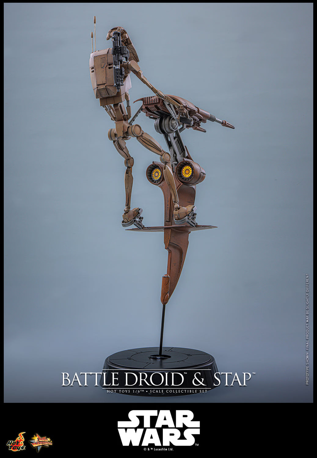 Hot Toys Battle Droid & STAP Sixth Scale Collectible Set | Star Wars: The Phantom Menace