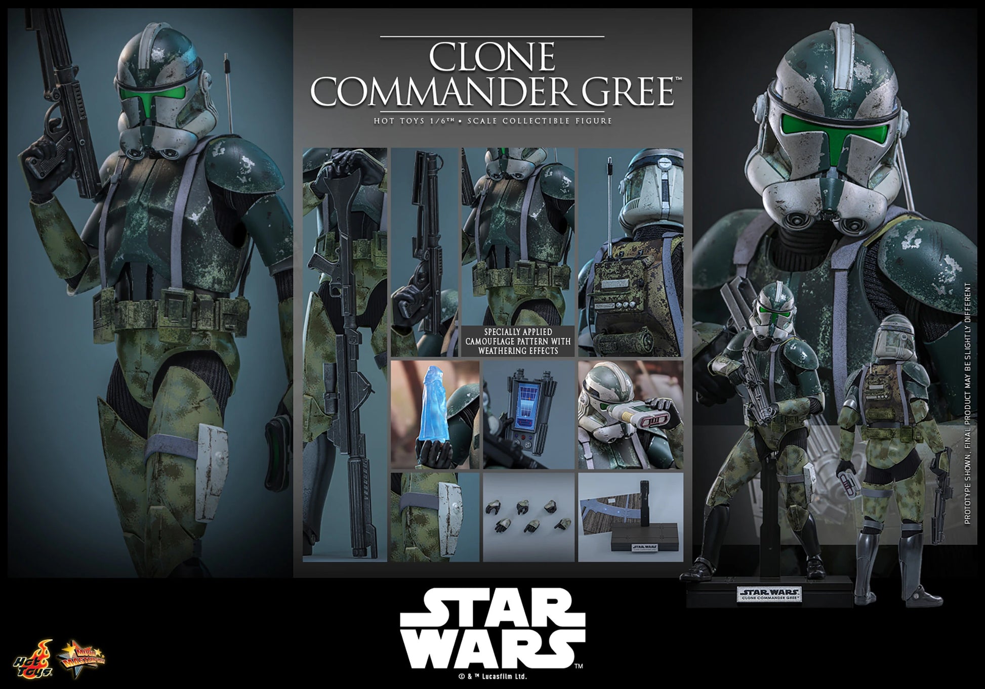 Clone Commander Gree Sixth Scale Figure – Hot Toys | Star Wars Clone Commander Gree Sixth Scale Figure – Hot Toys | Star Wars