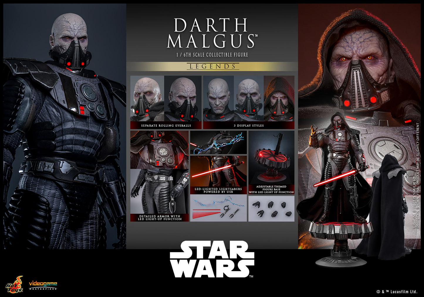 Darth Malgus Sixth Scale Figure by Hot Toys