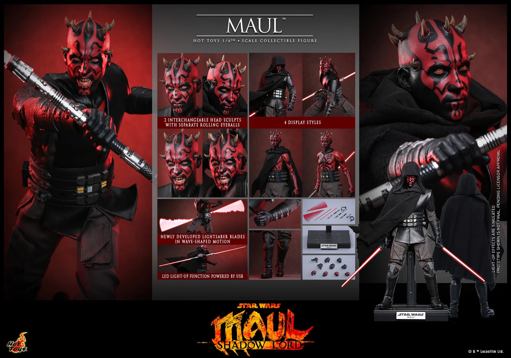 DARTH MAUL Lords of the Sith フィギュア Maul Sixth Scale Figure – Hot Toys | Star Wars: Maul – Shadow Lord