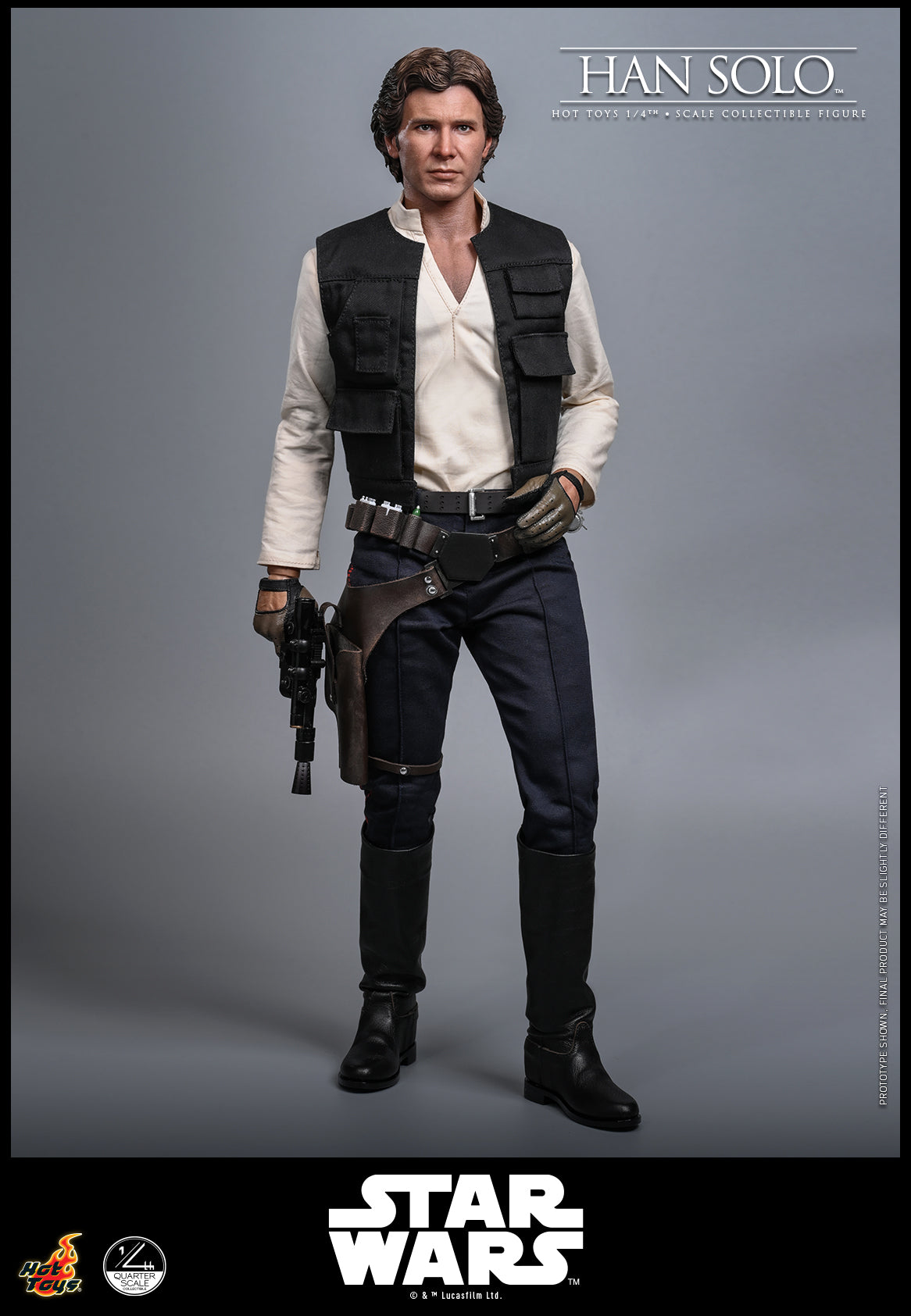 Han Solo Quarter Scale Figure by Hot Toys