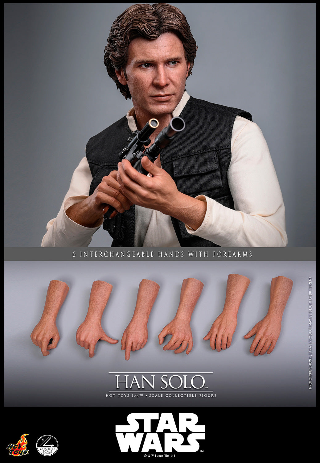 Han Solo Quarter Scale Figure by Hot Toys