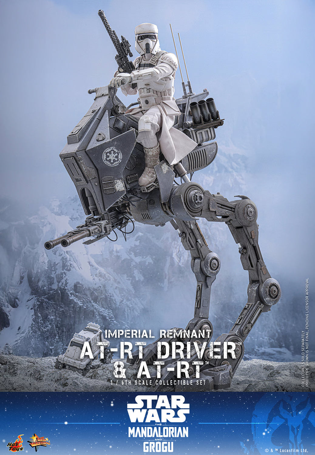 Hot Toys Imperial Remnant AT-RT Driver and AT-RT Sixth Scale Collectible Set