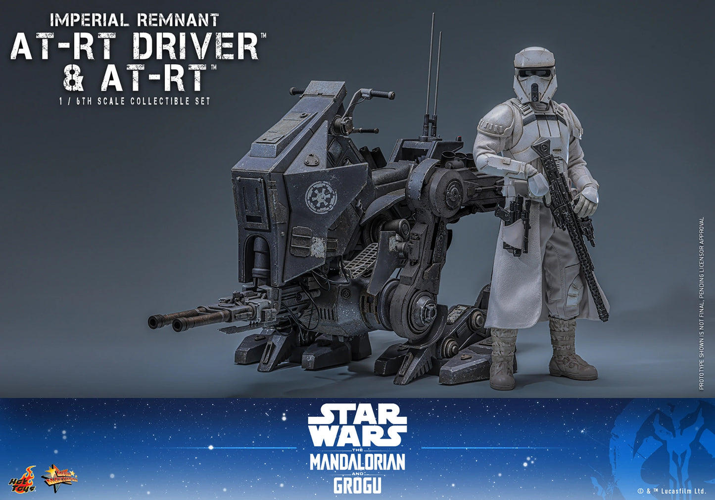 Hot Toys Imperial Remnant AT-RT Driver and AT-RT Sixth Scale Collectible Set