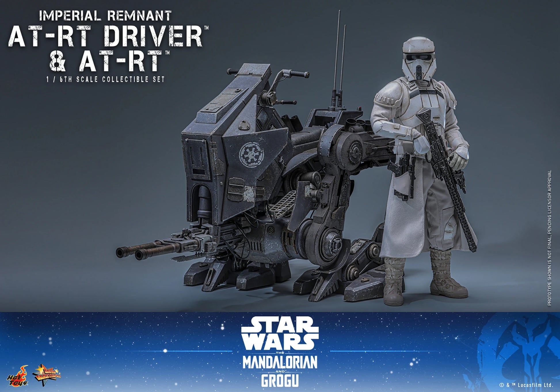 Hot Toys Imperial Remnant AT-RT Driver and AT-RT Sixth Scale
