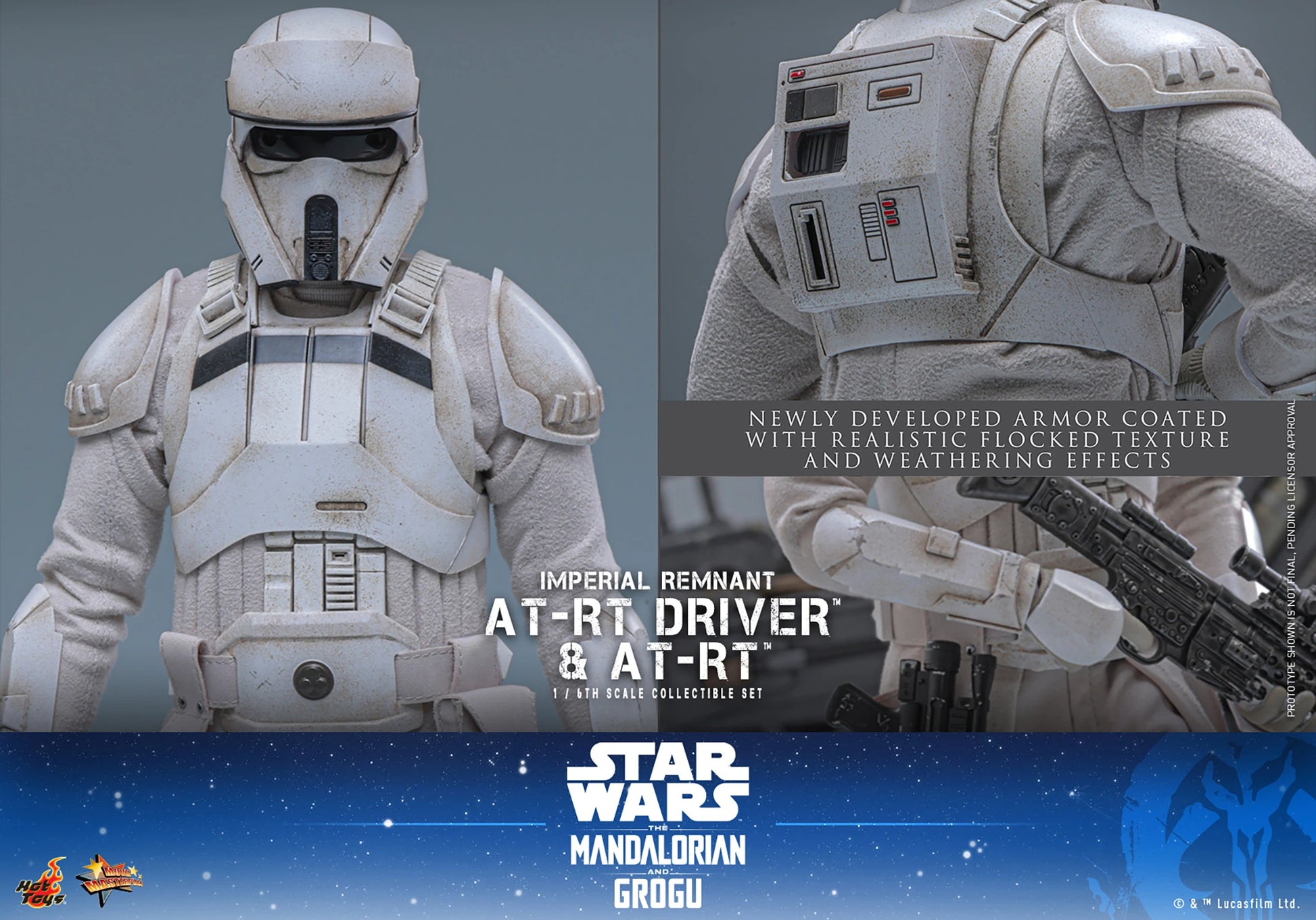 Hot Toys Imperial Remnant AT-RT Driver and AT-RT Sixth Scale