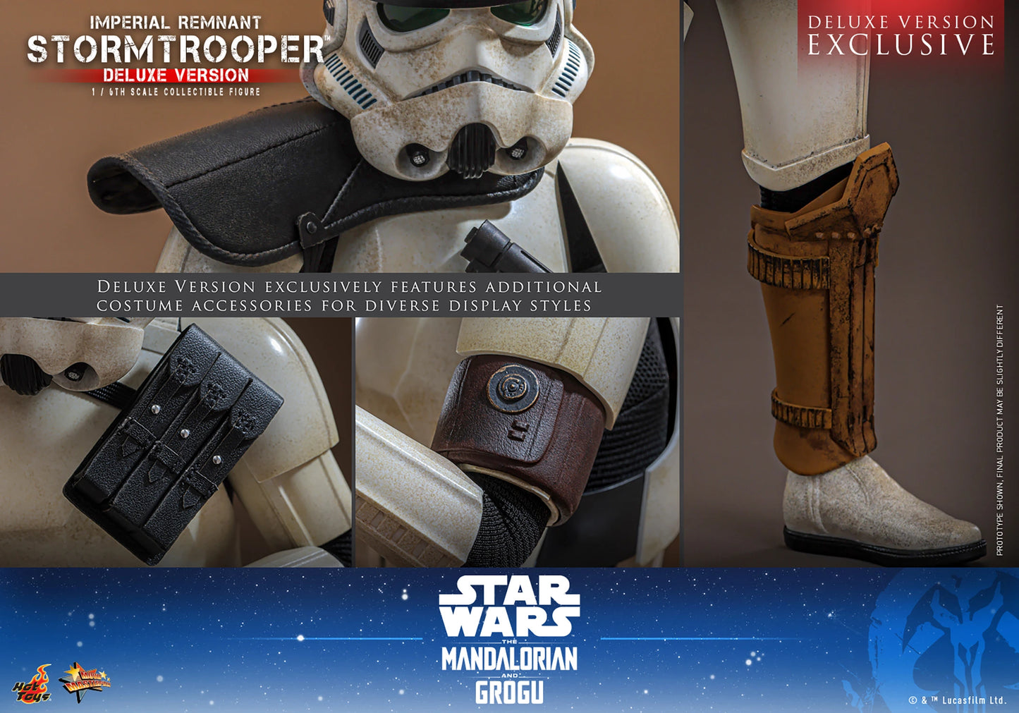 Imperial Remnant Stormtrooper Sixth Scale Figure (Deluxe Version) – Hot Toys | Star Wars: The Mandalorian & Grogu