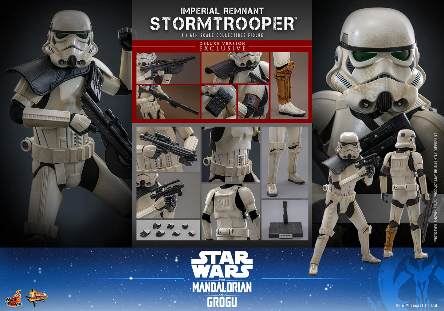 Imperial Remnant Stormtrooper Sixth Scale Figure (Deluxe Version) – Hot Toys | Star Wars: The Mandalorian & Grogu
