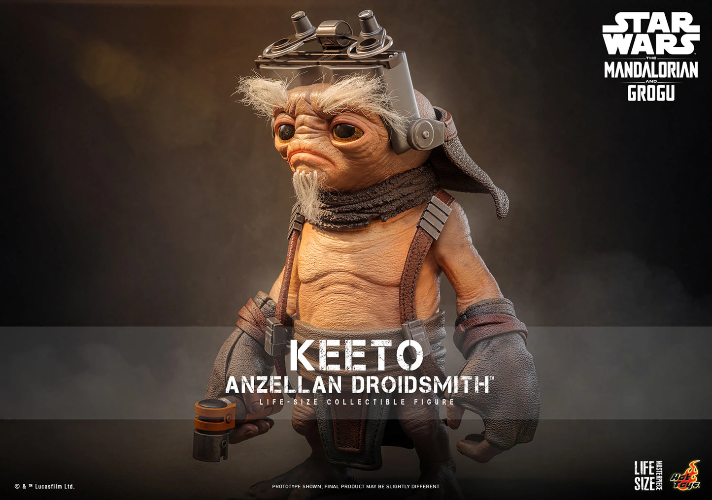 Hot Toys Keeto (Anzellan Droidsmith) Life-Size Collectible Figure | Star Wars: The Mandalorian & Grogu