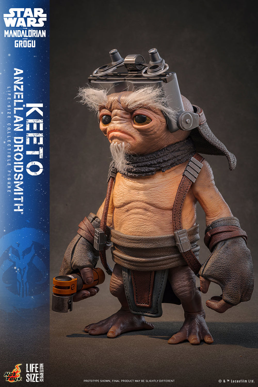 Hot Toys Keeto (Anzellan Droidsmith) Life-Size Collectible Figure | Star Wars: The Mandalorian & Grogu