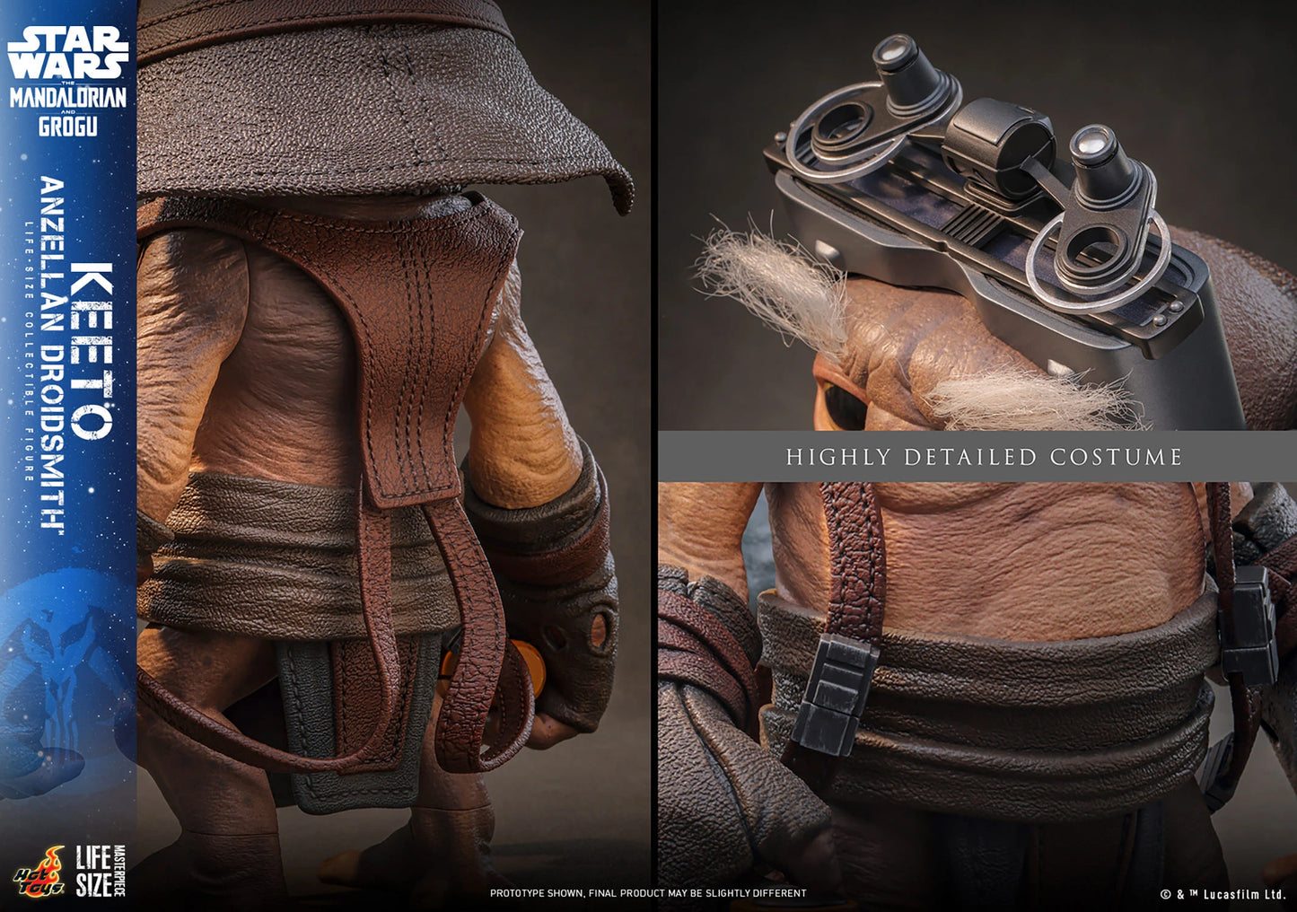 Hot Toys Keeto (Anzellan Droidsmith) Life-Size Collectible Figure | Star Wars: The Mandalorian & Grogu