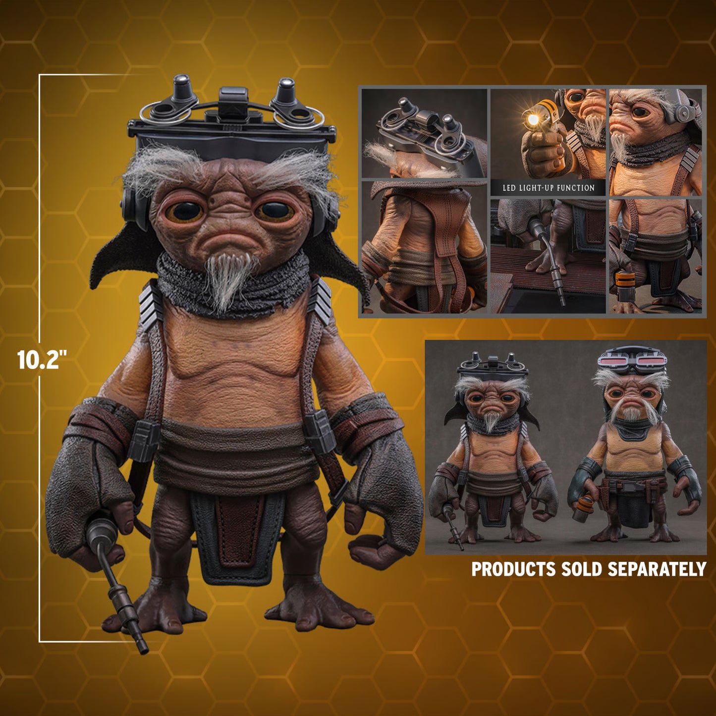 Hot Toys Keeto (Anzellan Droidsmith) Life-Size Collectible Figure | Star Wars: The Mandalorian & Grogu