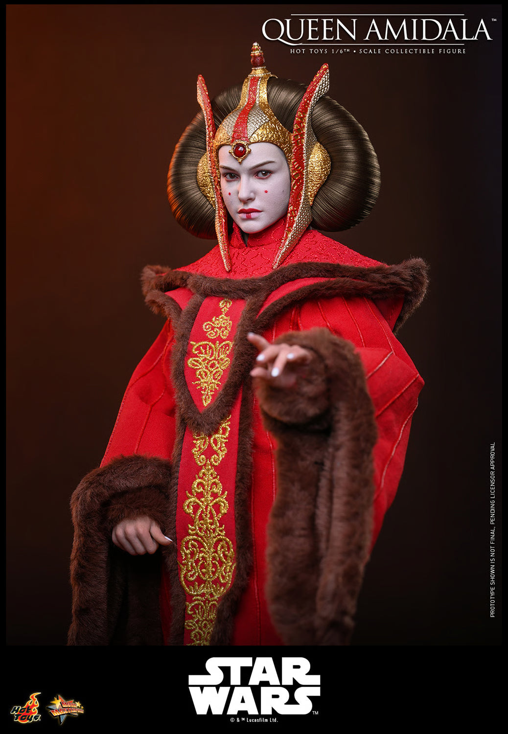Hot Toys Queen Amidala Sixth Scale Collectible Figure | Star Wars: The Phantom Menace
