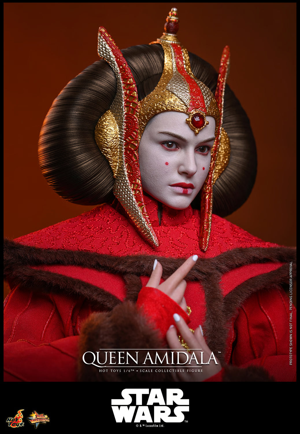 Hot Toys Queen Amidala Sixth Scale Collectible Figure | Star Wars: The Phantom Menace