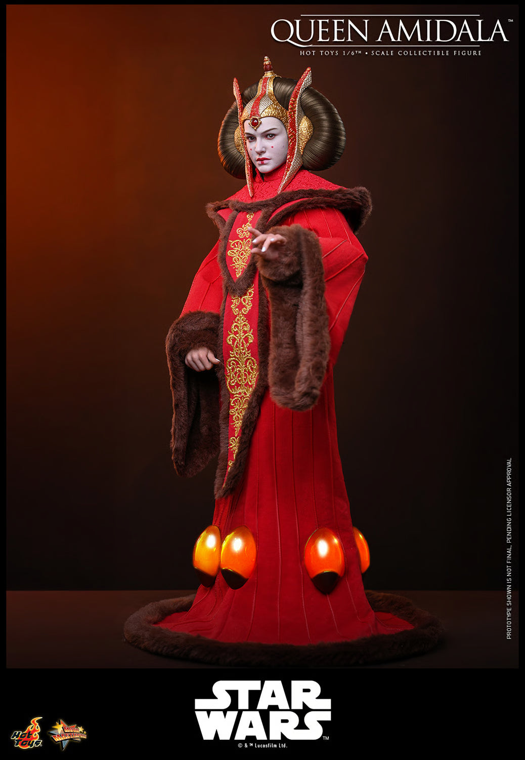Hot Toys Queen Amidala Sixth Scale Collectible Figure | Star Wars: The Phantom Menace