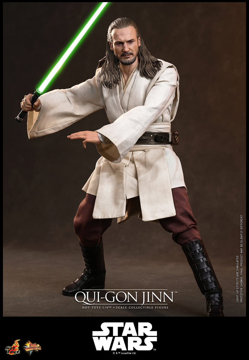Hot Toys Star Wars: The Phantom Menace Qui-Gon Jinn 1/6 Scale Collectible Figure