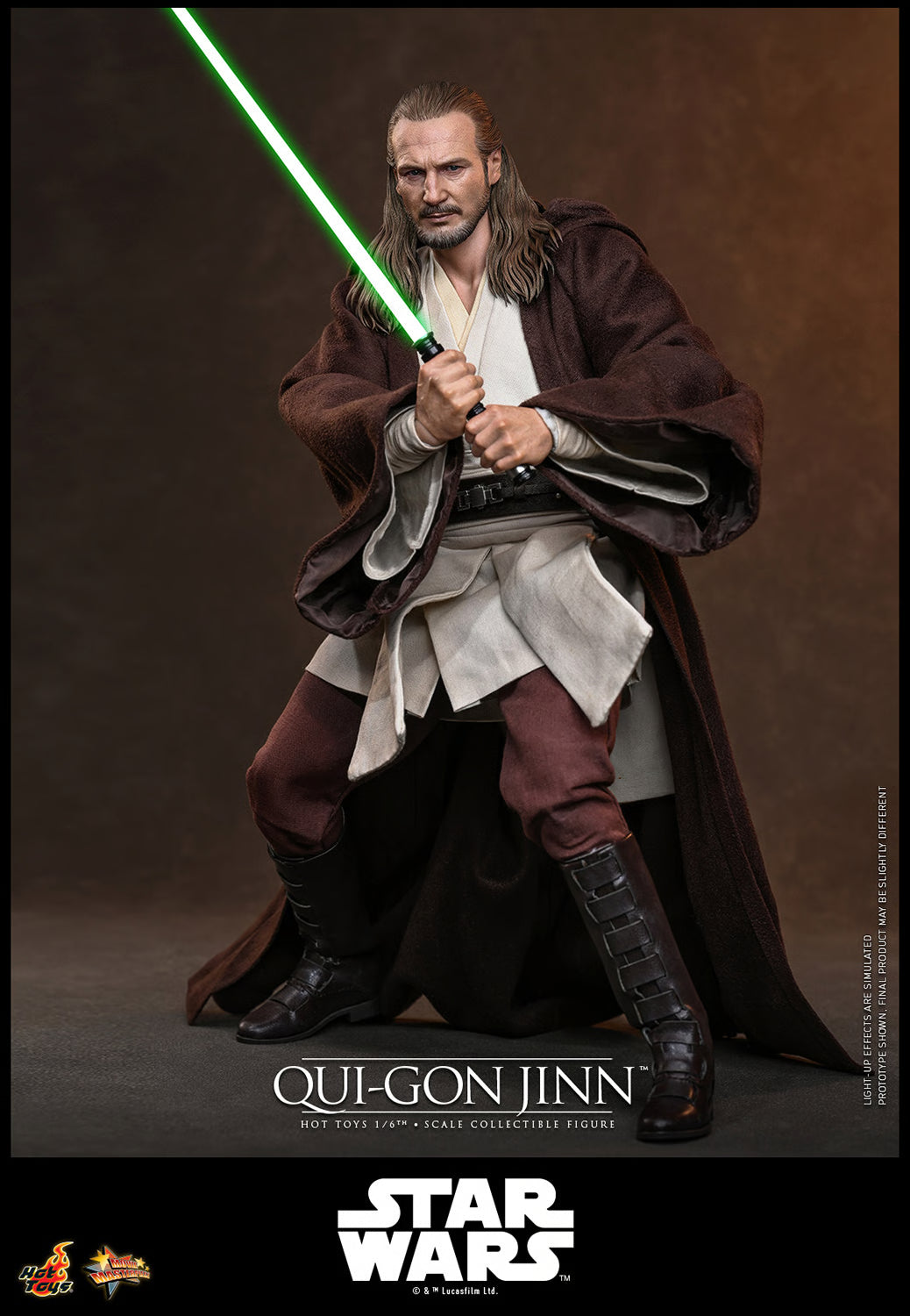 Hot Toys Star Wars: The Phantom Menace Qui-Gon Jinn 1/6 Scale Collectible Figure