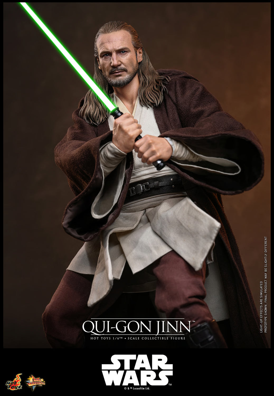 Hot Toys Star Wars: The Phantom Menace Qui-Gon Jinn 1/6 Scale Collectible Figure