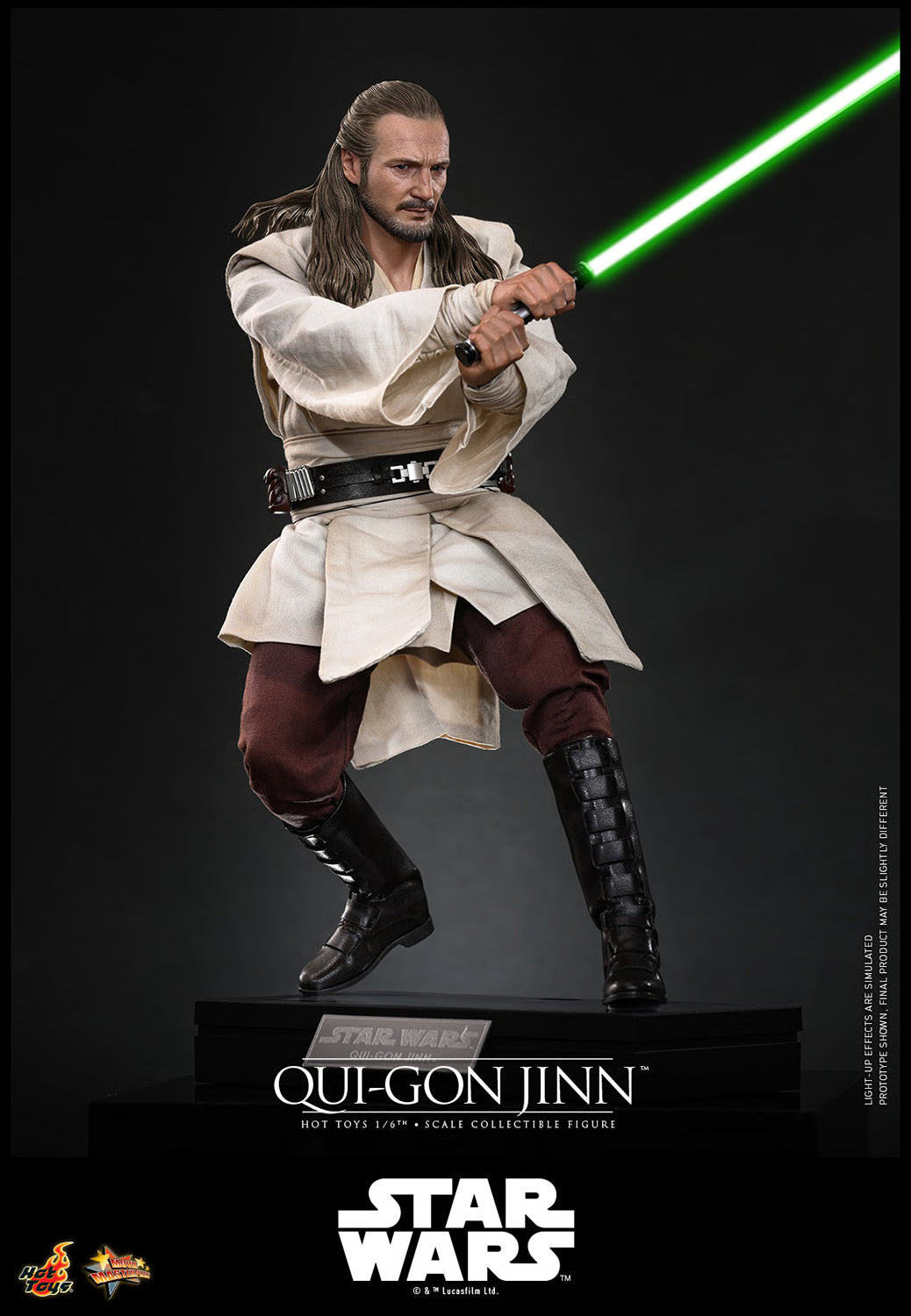 Hot Toys Star Wars: The Phantom Menace Qui-Gon Jinn 1/6 Scale Collectible Figure