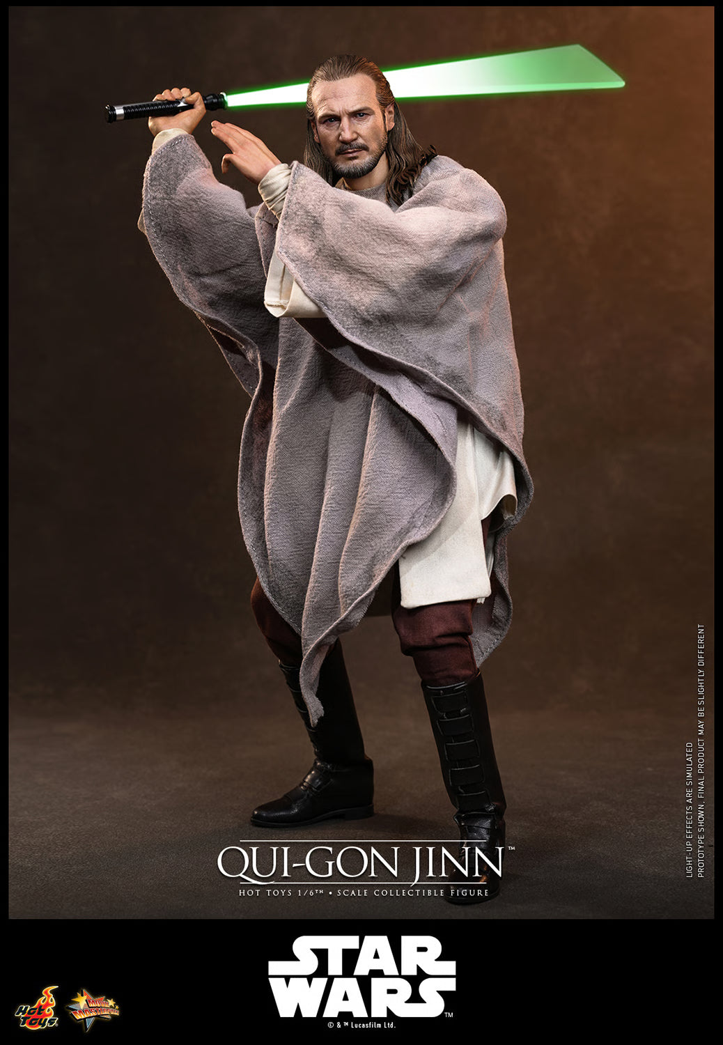 Hot Toys Star Wars: The Phantom Menace Qui-Gon Jinn 1/6 Scale Collectible Figure