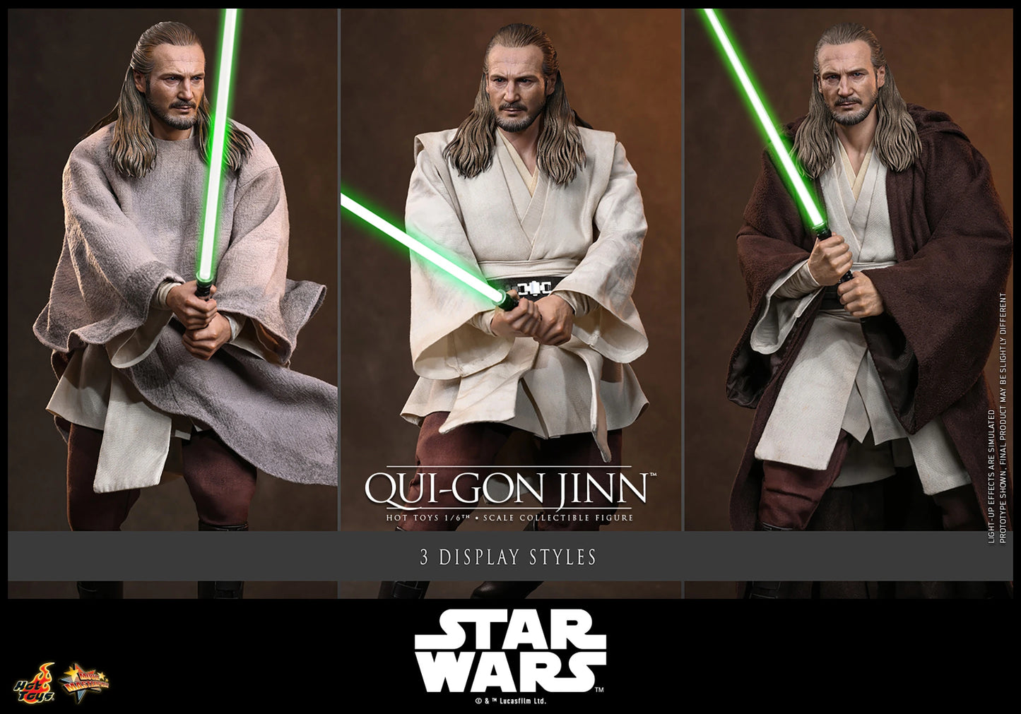 Hot Toys Star Wars: The Phantom Menace Qui-Gon Jinn 1/6 Scale Collectible Figure