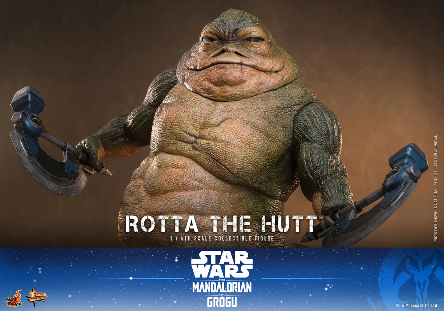 Hot Toys Rotta the Hutt Sixth Scale Collectible Figure | Star Wars: The Mandalorian & Grogu